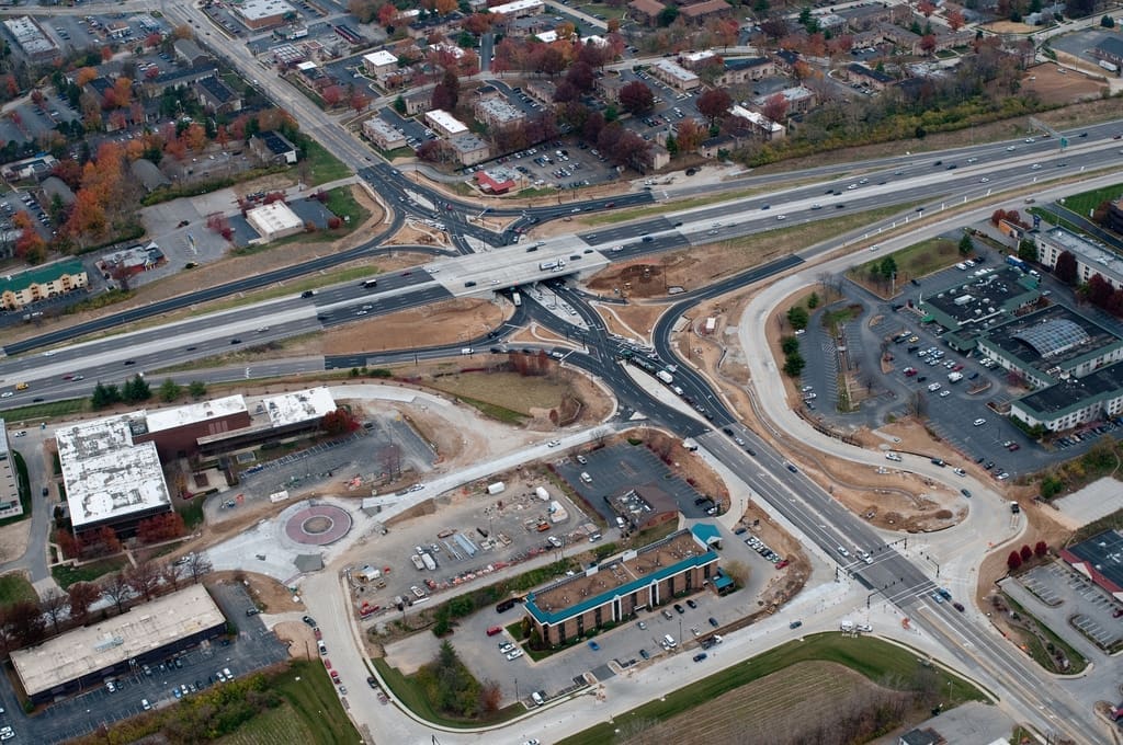 Roadway Roundabout Dorsett Progress Parkway